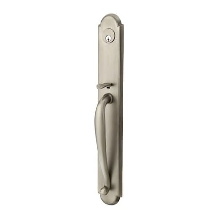 Emtek Antique Nickel Handleset, 4314BLUS15A 4314BLUS15A
